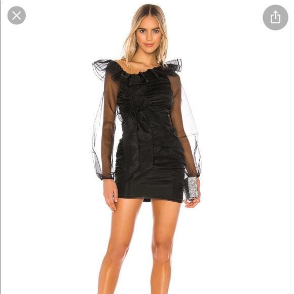 Lovers + Friends Black Tulle Dress - Picture 2 of 10